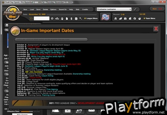 Draft Day Sports: Pro Basketball 2 (PC)