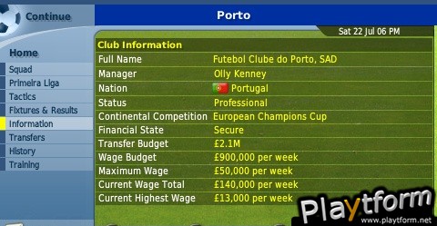 Worldwide Soccer Manager 2007 (PSP)