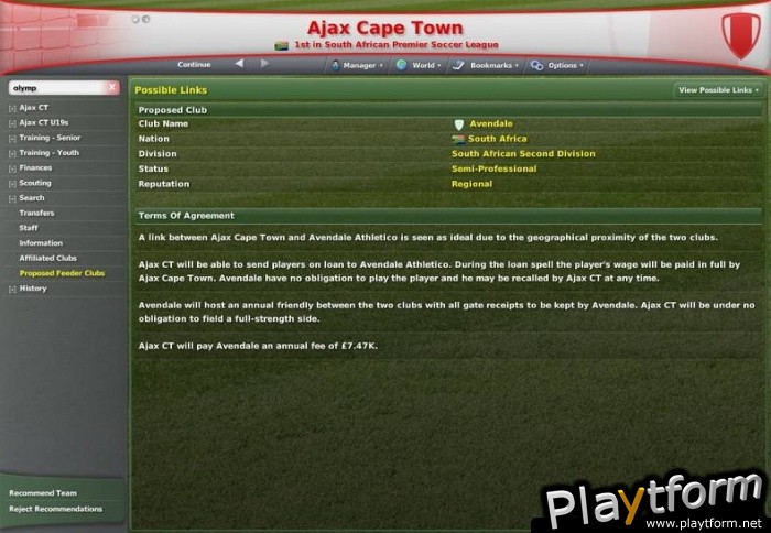 Worldwide Soccer Manager 2007 (Xbox 360)