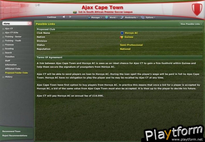 Worldwide Soccer Manager 2007 (Xbox 360)