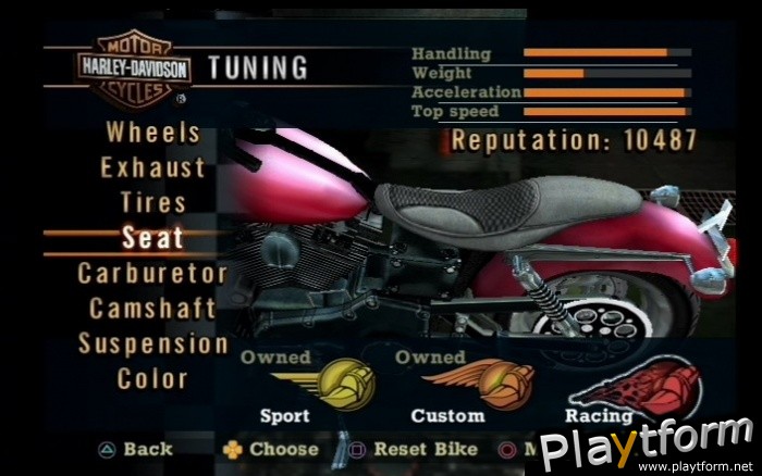 Harley-Davidson Motorcycles: Race to the Rally (PlayStation 2)