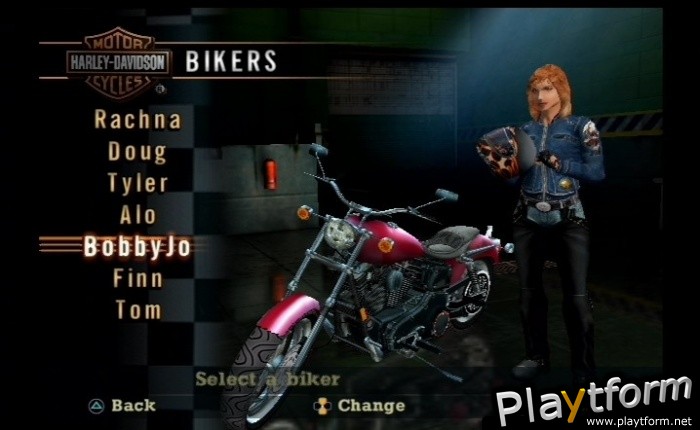 Harley-Davidson Motorcycles: Race to the Rally (PlayStation 2)