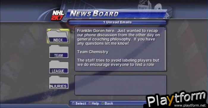 NHL 2K7 (PlayStation 3)