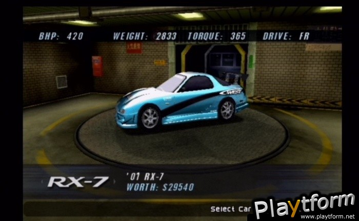 The Fast and the Furious (PlayStation 2)