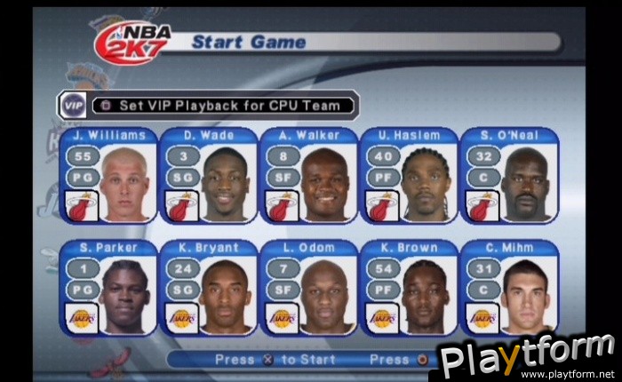 NBA 2K7 (PlayStation 2)