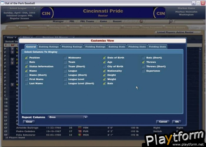 Out of the Park Baseball Manager 2006 (PC)