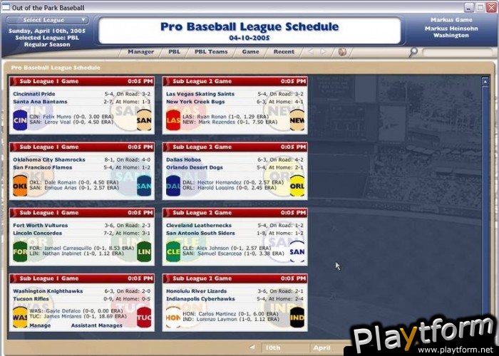 Out of the Park Baseball Manager 2006 (PC)