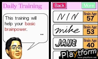 Brain Age: Train Your Brain in Minutes a Day (DS)