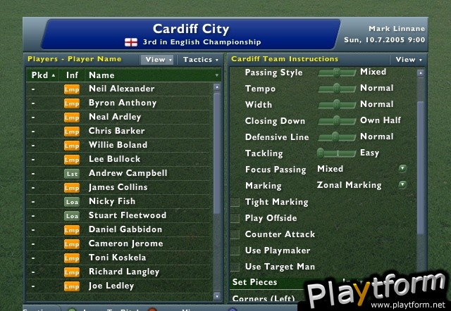 Football Manager 2006 (Xbox 360)