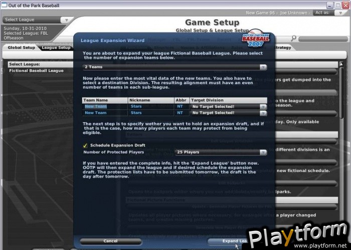 Out of the Park Baseball 2007 (PC)