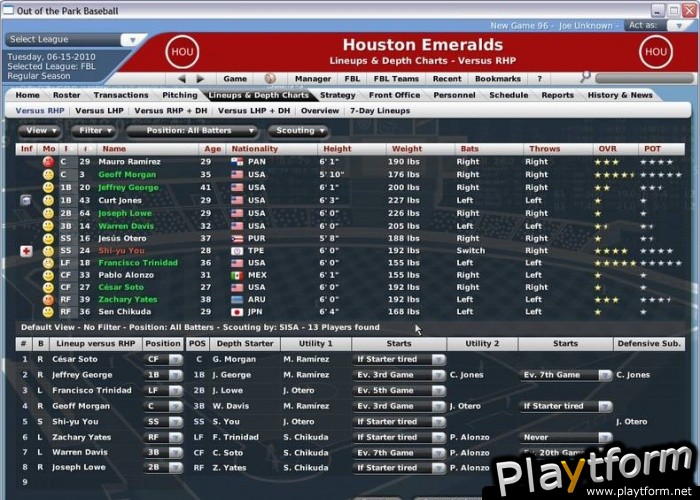 Out of the Park Baseball 2007 (PC)