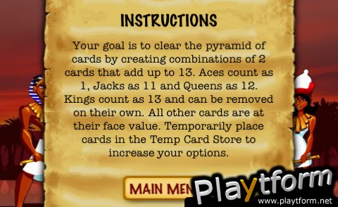 Pharaoh's Secret Game (iPhone/iPod)