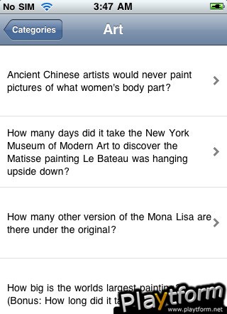Drinking Trivia (iPhone/iPod)