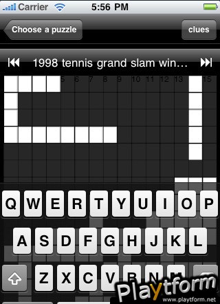 Crossword Puzzle Maker (iPhone/iPod)