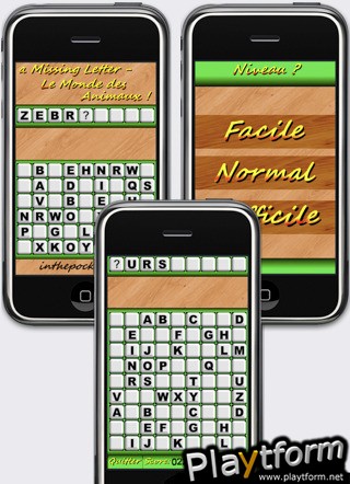 a Missing Letter - Le Monde des Animaux ! (iPhone/iPod)