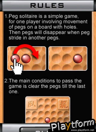 Peg Solitaire of Ming chess (iPhone/iPod)