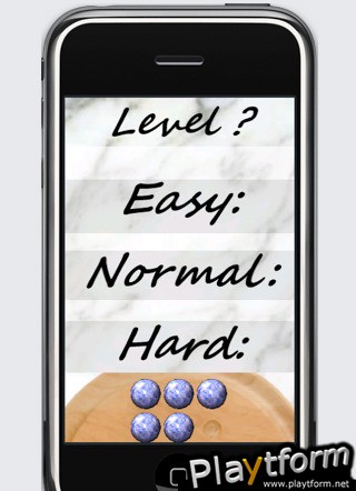 a Blue Classic Wood Solitaire - Peg ! (iPhone/iPod)