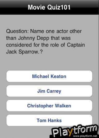 Movie Quiz101 (iPhone/iPod)