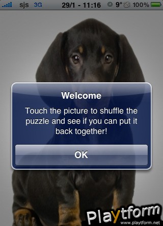 Dachshund Slide Puzzle (iPhone/iPod)