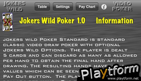Jokers Wild Video Poker (iPhone/iPod)
