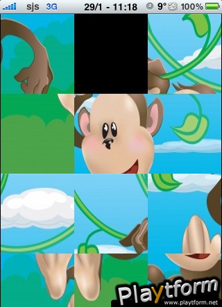 Funny Monkey Slide Puzzle (iPhone/iPod)