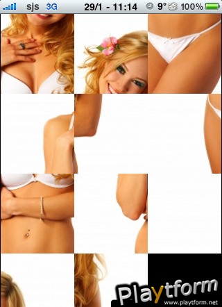 Blonde Girl Slide Puzzle (iPhone/iPod)