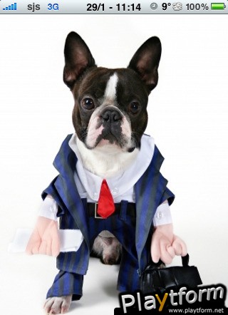 Business Man Dog Slide Puzzle (iPhone/iPod)