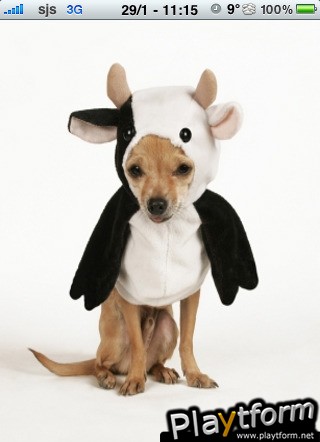 Super Crazy Cow Dog Slide Puzzle (iPhone/iPod)