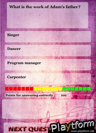 Adam Lambert Trivia & Quiz (iPhone/iPod)