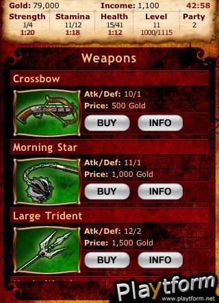 Dungeon Quest Plus 10 (iPhone/iPod)