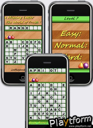 a Missing Letter - The World of Fruits (iPhone/iPod)