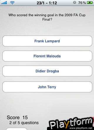 FA Cup Quiz (iPhone/iPod)