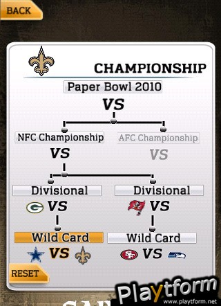 NFL Paperbowl New Orleans (iPhone/iPod)