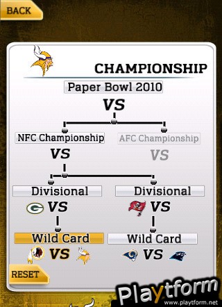 NFL Paperbowl Minnesota (iPhone/iPod)