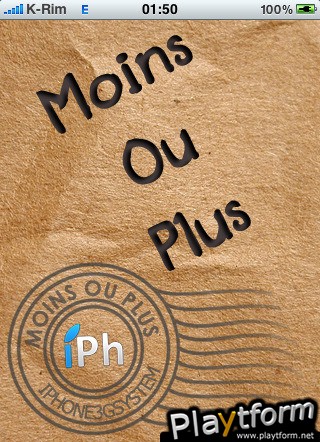MoinsOuPlus (iPhone/iPod)