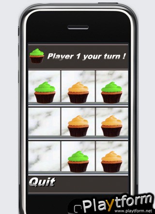 a CupCake Tic Tac Toe - Morpion (iPhone/iPod)