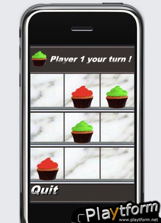 a CupCake Tic Tac Toe - Morpion (iPhone/iPod)