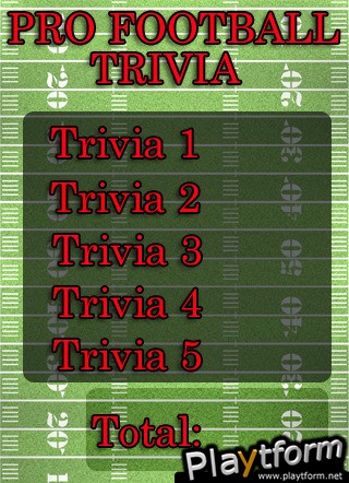 Pro Football Trivia (iPhone/iPod)