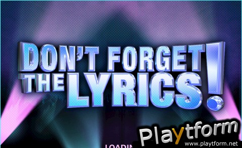 Don't Forget the Lyrics (iPhone/iPod)