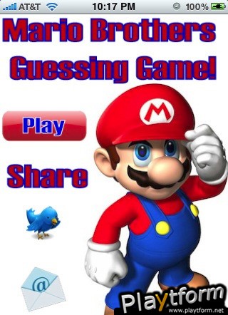 Guess That Mario Brothers Character! (iPhone/iPod)