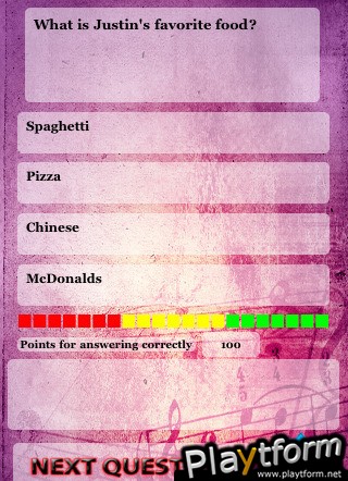 Justin Bieber Trivia (iPhone/iPod)