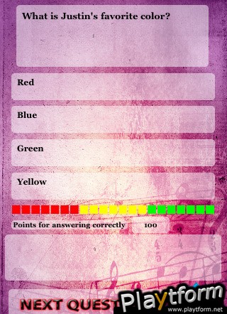 Justin Bieber Trivia (iPhone/iPod)