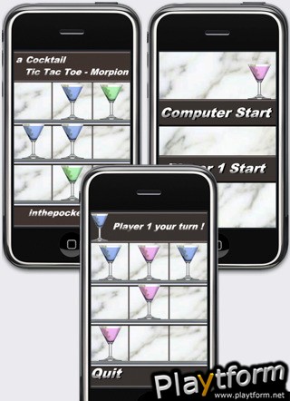 a Cocktail Tic Tac Toe - Morpion (iPhone/iPod)