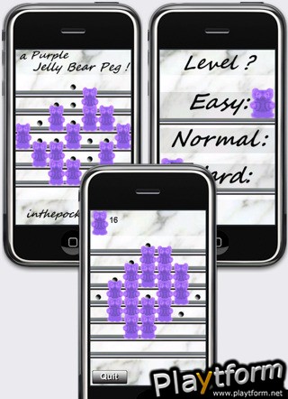 a Purple Jelly Bear Peg ! (iPhone/iPod)