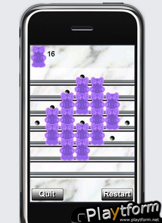a Purple Jelly Bear Peg ! (iPhone/iPod)