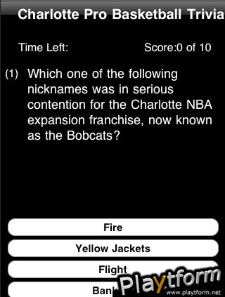 Charlotte Pro Basketball Trivia (iPhone/iPod)