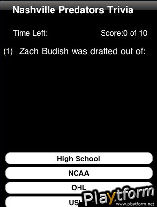 Nashville Predators Hockey Trivia (iPhone/iPod)