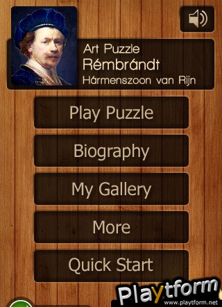 ART Jigsaw Puzzles. Rembrandt (iPhone/iPod)
