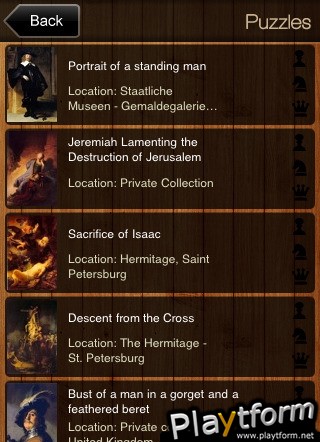 ART Jigsaw Puzzles. Rembrandt (iPhone/iPod)