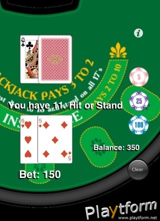 Blackjack Gestures (iPhone/iPod)